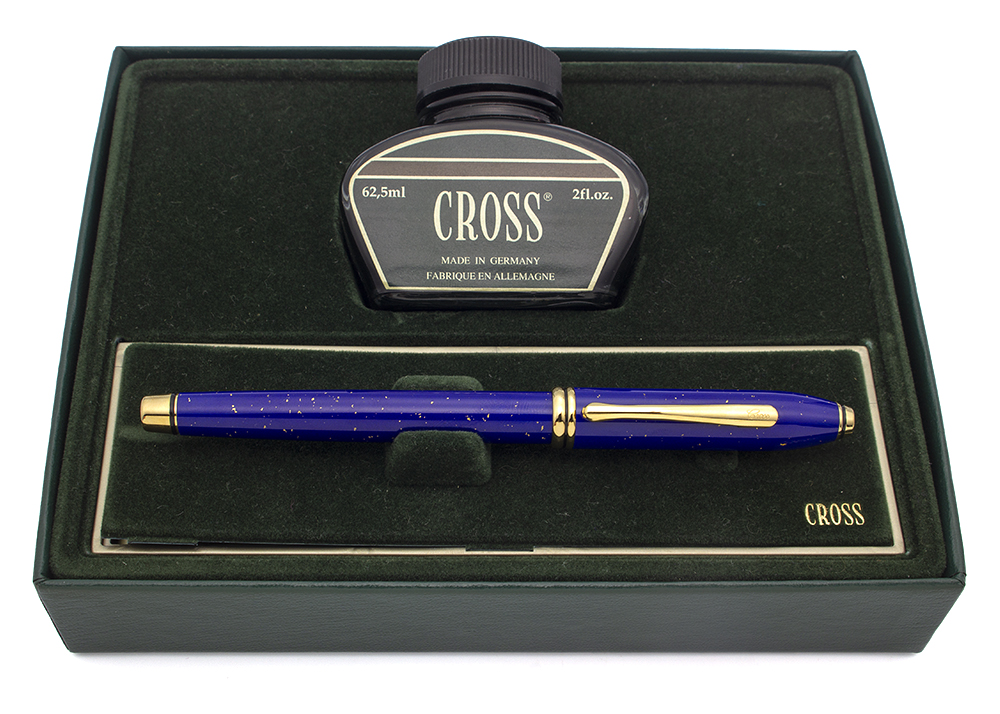 OXFORD Pen 韓国 Cross Townsend Fountain Pen (1998-9) - Lapis Lazuli Lacquer w GP